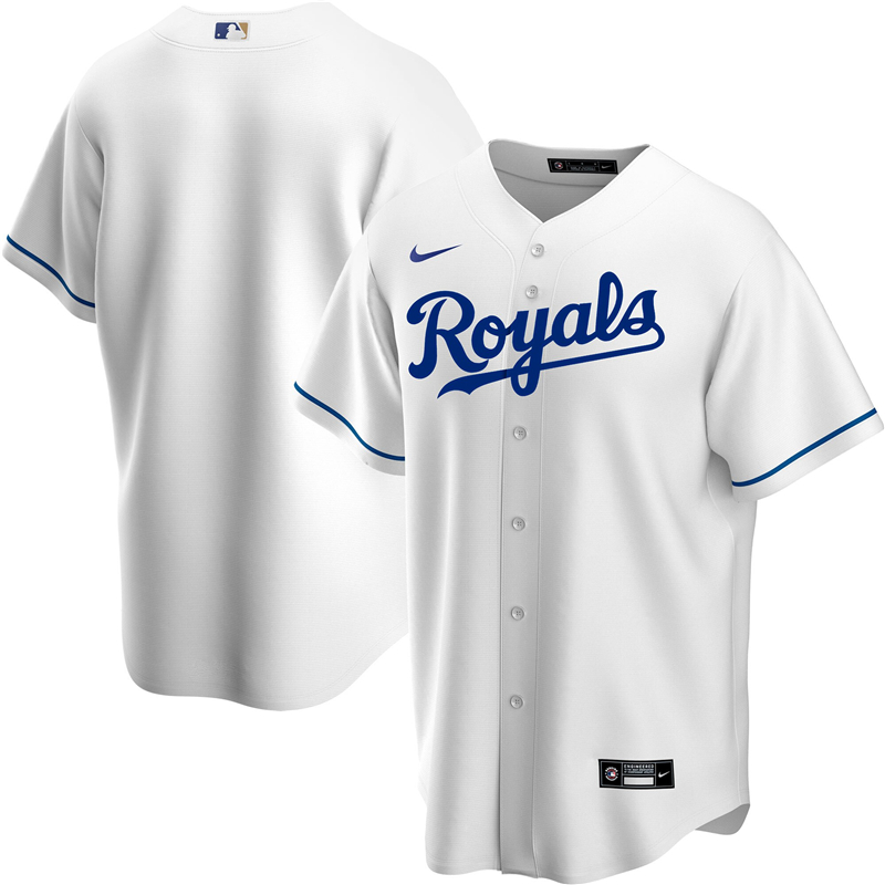 2020 MLB Youth Kansas City Royals Nike White Home 2020 Replica Team Jersey 1